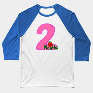 Pregnancy period and fruit size : 2 months preggo Baseball T-Shirt